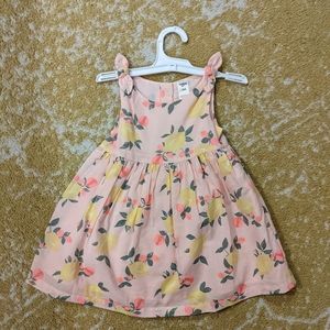 NWOT Oshkosh girls summer citrus dress and bloomers 18m